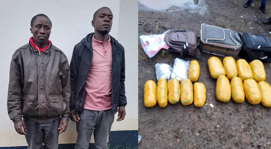 2 suspects arrested with 16 bales of Bhang