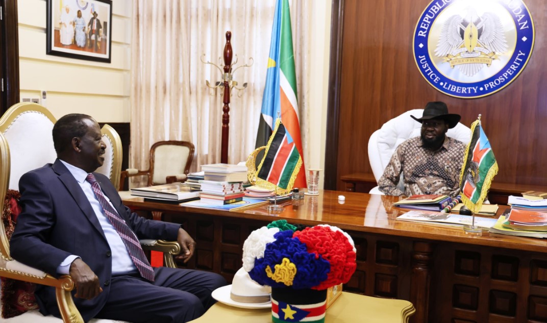 Salva Kiir Endorses Raila Odinga's  AUC Chairperson Bid