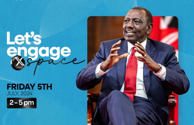 Ruto To Host First X-Space Conversation With Kenyan Youths