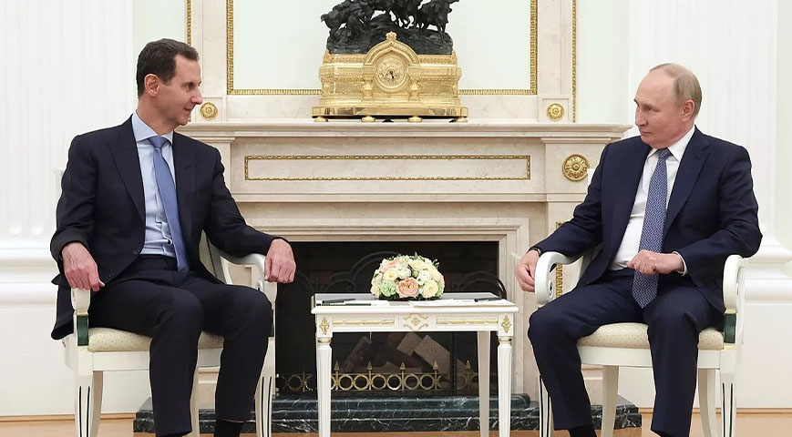 Russian President Vladimir Putin and Syrian President Bashar Assad