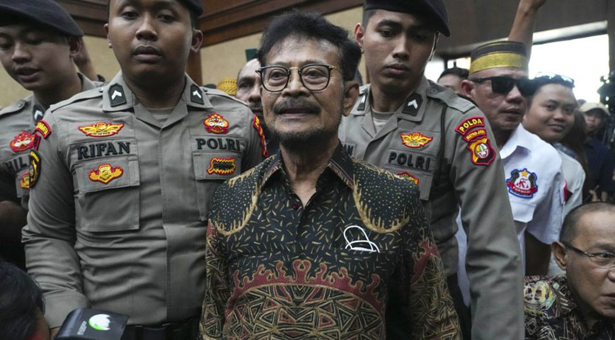 Indonesian ex-Agriculture Minister Syahrul Yasin Limpo