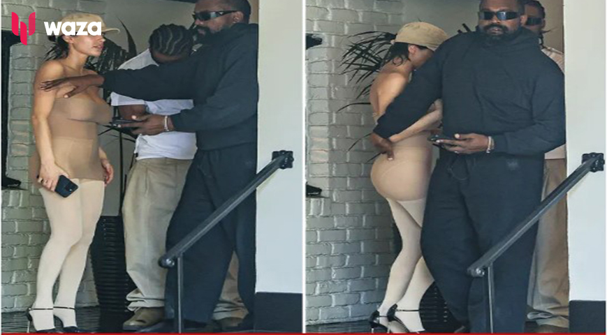 KANYE WEST SHIELDS BIANCA DURING L.A. OUTING ... For My Eyes Only!!!