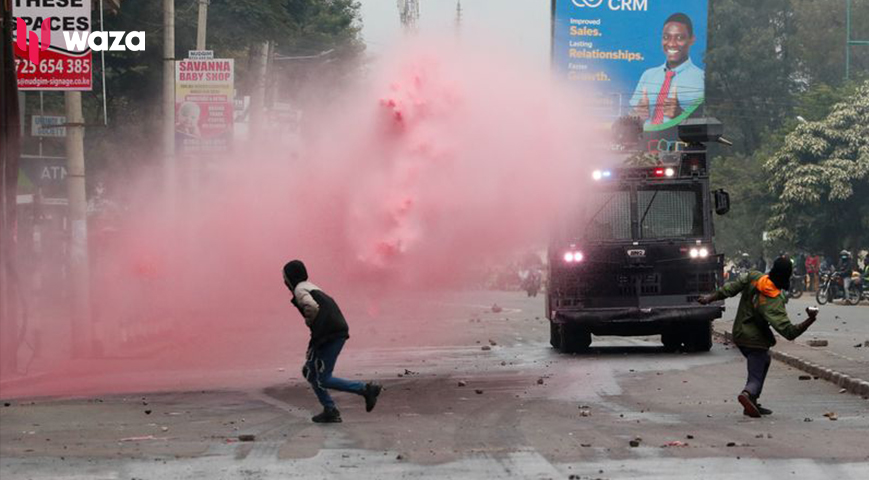 Gov’t questioned over chemical components in tear gas, coloured liquid police used during demos