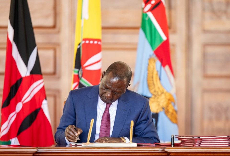 President  Ruto Signs Supplementary Appropriations Bill  Into Law