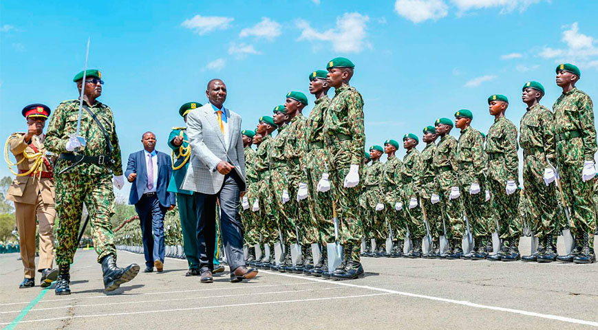 President Ruto Wants NYS Officers To Trained To Handle Firearms