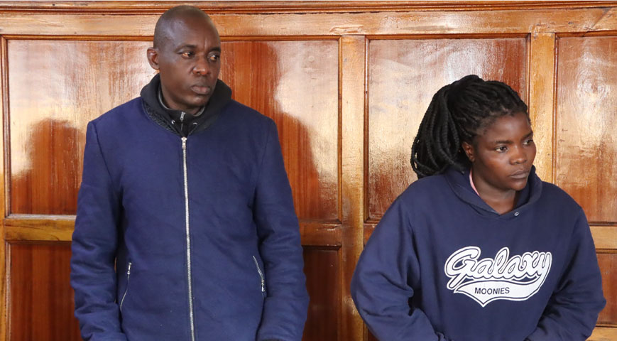 Francis Mwima (left) and Violet Ndukwe (right) charged with stealing a gold ring