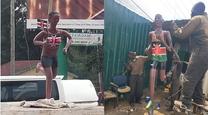 Eldoret rushes to remove athlete statues ahead of city accreditation