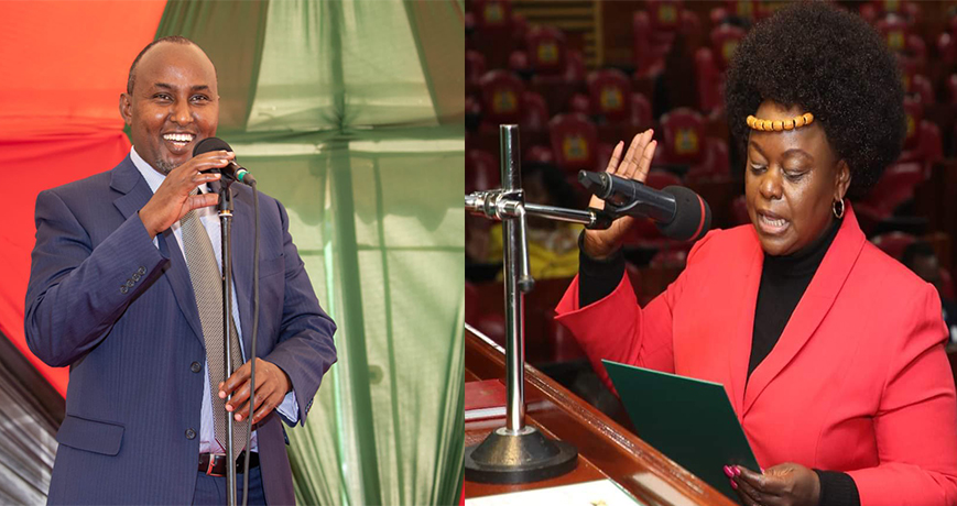 Suna East MP Junet Mohamed, and his Suba North counterpart Millie Odhiambo