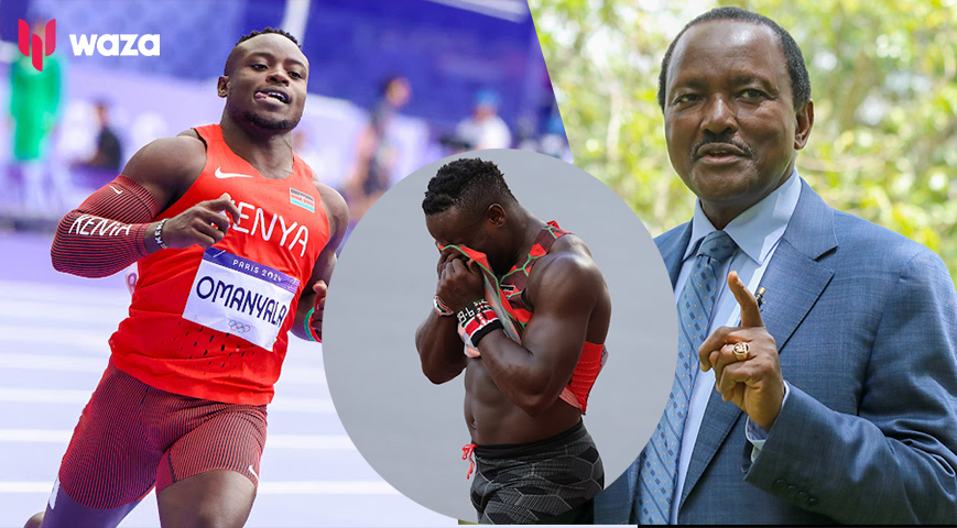 Hold Your Head High! Kalonzo Comforts Omanyala After Failing To Reach Olympic