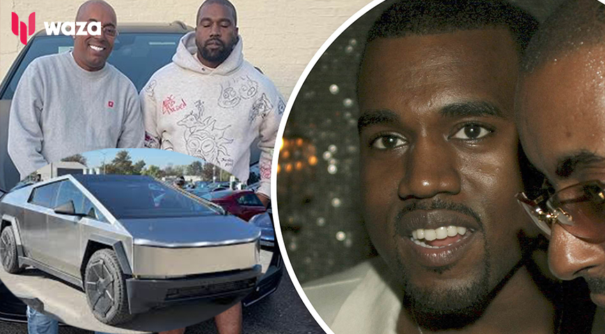 Kanye West Birthday Gifts Longtime Manager John Monopoly Tesla Cybertruck