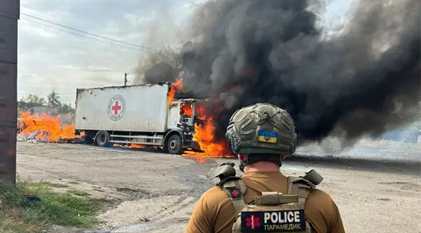 Three Red Cross Workers Killed By Russian Shelling In Eastern Ukraine