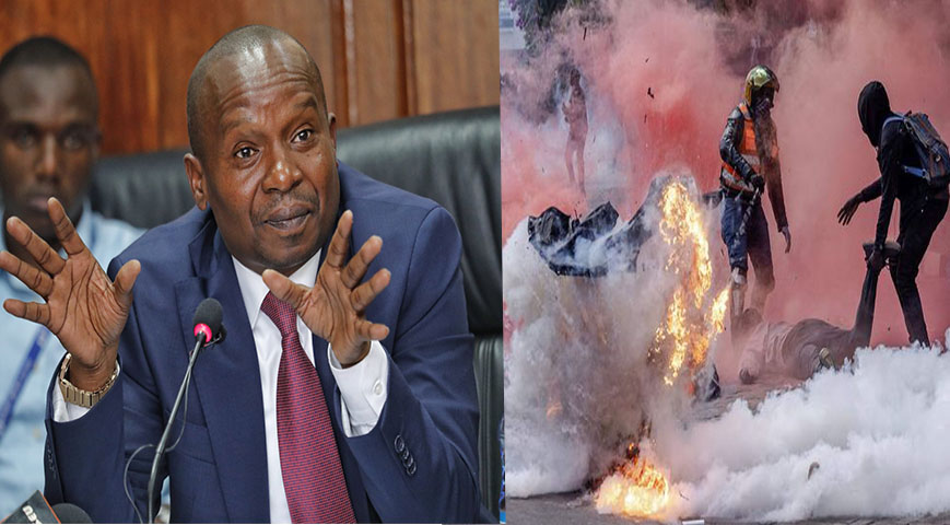 CS Kindiki Defends Police Action During June-July Protests