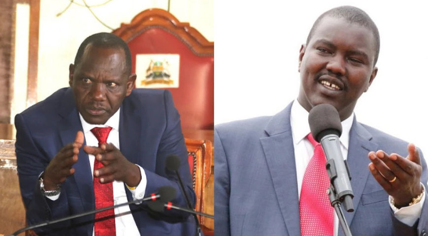 Uasin Gishu Governor Jonathan Bii and Uasin Gishu Senator Jackson Mandago