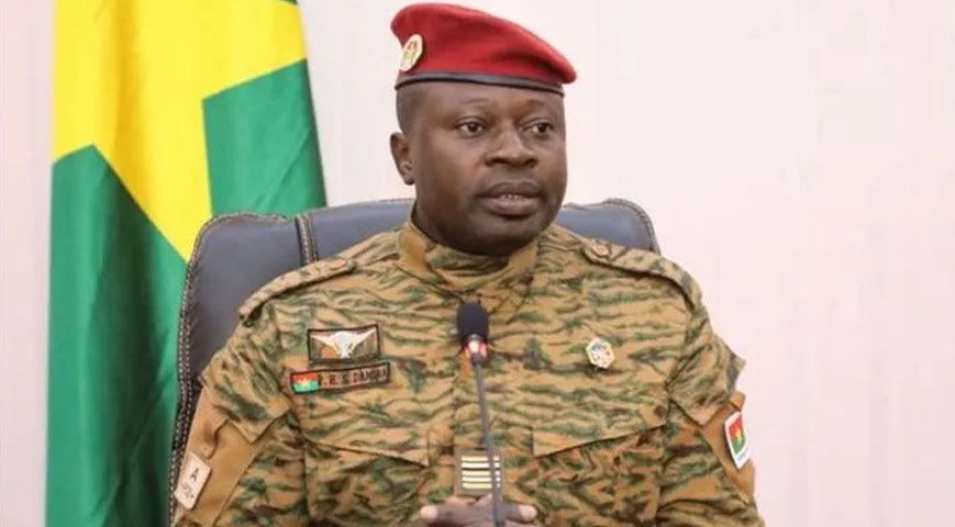 Suspected coup leader, lieutenant-Colonel Paul-Henri Sandaogo Damiba