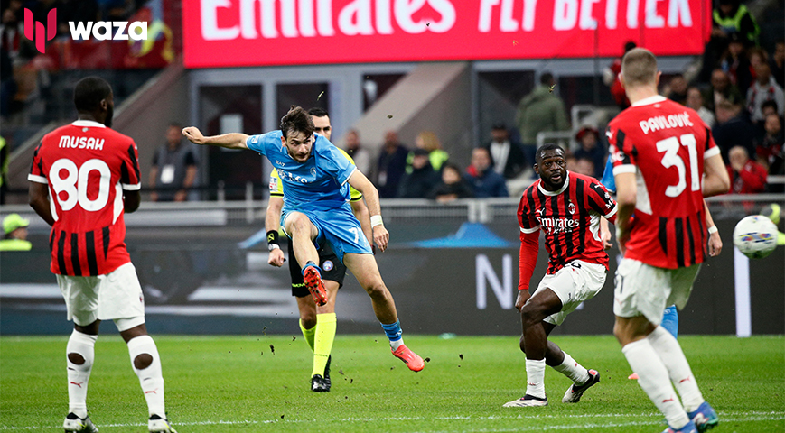 Napoli extend lead at top of Serie A with win at AC Milan