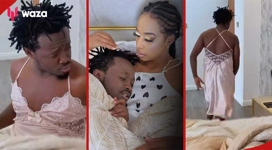 Bahati Causes a Stir on Social media After Wearing Bra and Panties