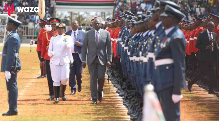 Ruto arrives at Kwale Stadium for Mashujaa Day