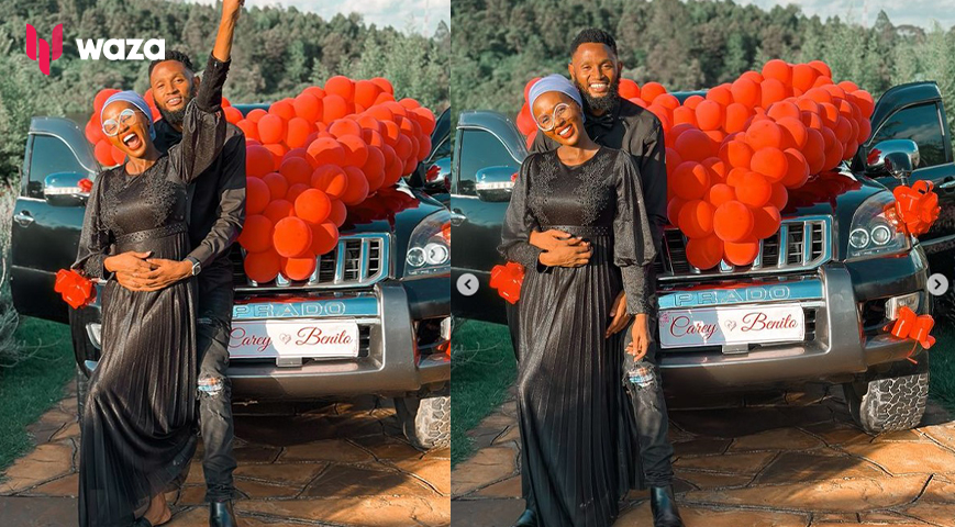 Carey Priscilla and Benito with their new Land cruiser Prado