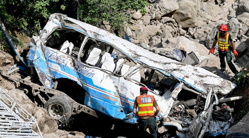 14 People Killed After A Wedding Bus Crashed Into A River