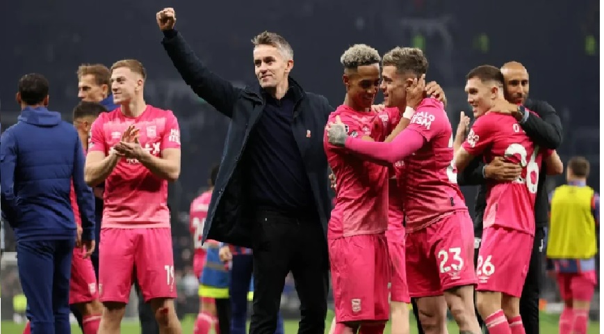 Ipswich Town Celebrate Historic Win