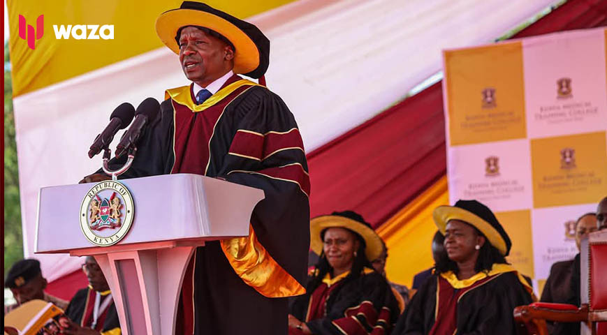 Take advantage of job opportunities abroad, DP Kindiki tells KMTC graduates