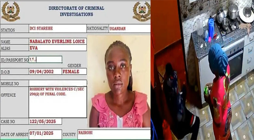 Ugandan nanny behind daring Eastleigh robbery captured on CCTV arrested