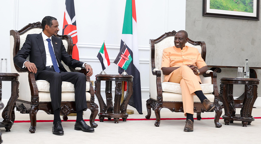 William Ruto meets RSF paramilitary commander Mohamed Hamdan